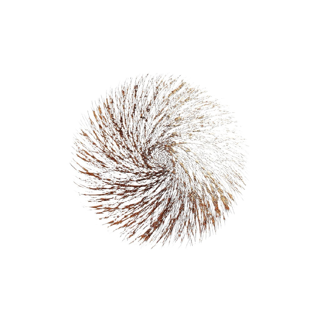 Posavasos redondo de metal tejido con dise?o en espiral (tono dorado)